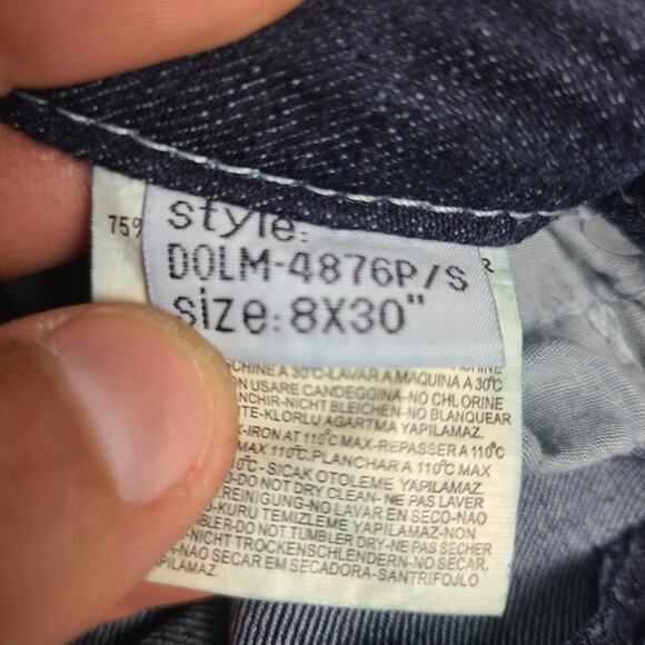 Do Denim Jeans Womens 8 Blue Pants Skinny Embroidered Low Rise Retro 30x29 - Picture 5 of 11